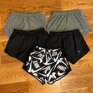 Group of 5 Nike DRI FIT Shorts, size YL